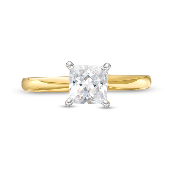 1 CT. Certified Princess-Cut Diamond Solitaire Engagement Ring in 14K Gold (I/I2)