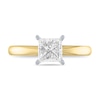 Thumbnail Image 2 of 1-1/2 CT. Certified Princess-Cut Diamond Solitaire Engagement Ring in 14K Gold (I/I2)
