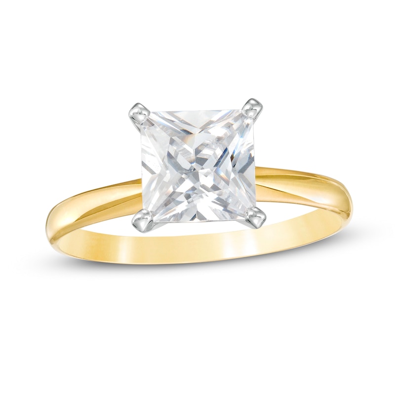 Main Image 1 of 2 CT. Certified Princess-Cut Diamond Solitaire Engagement Ring in 14K Gold (I/I2)