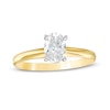 Thumbnail Image 1 of 1 CT. Certified Oval Diamond Solitaire Engagement Ring in 14K Gold (I/I2)