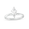 Thumbnail Image 1 of 1 CT. Certified Marquise Diamond Solitaire Engagement Ring in 14K White Gold (I/I2)