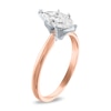 Thumbnail Image 2 of 1 CT. Certified Marquise Diamond Solitaire Engagement Ring in 14K Rose Gold (I/I2)