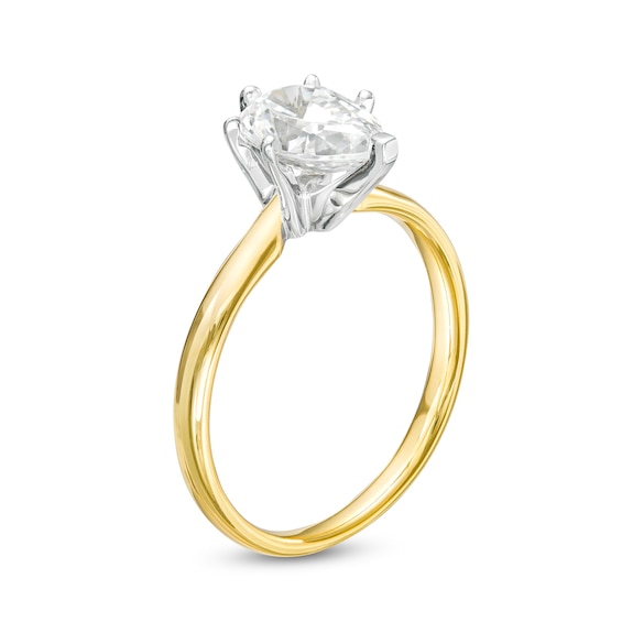 1 CT. Certified Pear-Shaped Diamond Solitaire Engagement Ring in 14K Gold (I/I2)