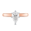 Thumbnail Image 2 of 1 CT. Certified Pear-Shaped Diamond Solitaire Engagement Ring in 14K Rose Gold (I/I2)