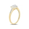 Thumbnail Image 2 of 1/5 CT. T.W. Multi-Diamond Heart-Shape Frame Promise Ring in 10K Gold