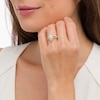 Thumbnail Image 2 of 3/4 CT. T.W. Marquise and Round Diamond Alternating Frame Vintage-Style Engagement Ring in 10K Gold