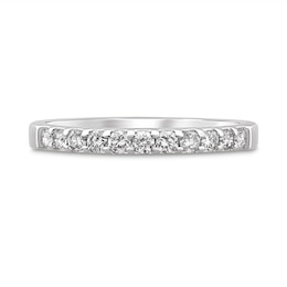 3/8 CT. T.W. Diamond Eleven Stone Anniversary Band in 10K White Gold