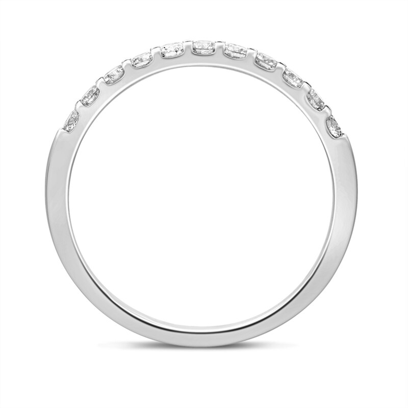 Main Image 3 of 3/8 CT. T.W. Diamond Eleven Stone Anniversary Band in 10K White Gold