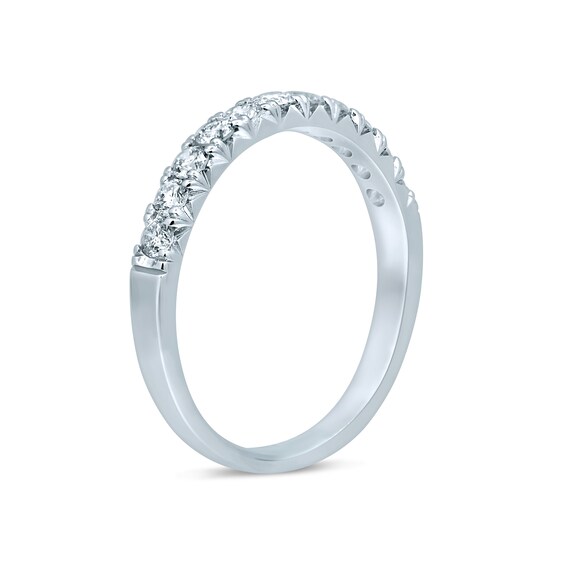 1/2 CT. T.w. Diamond Eleven Stone Anniversary Band in 14K White Gold