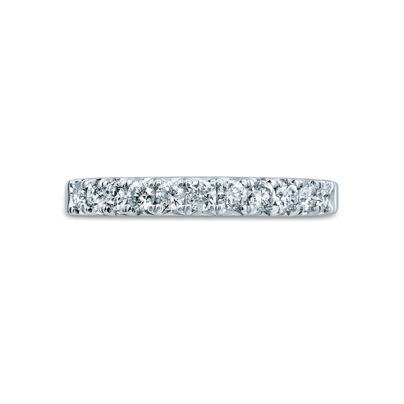 Main Image 3 of 1/2 CT. T.W. Diamond Eleven Stone Anniversary Band in 14K White Gold