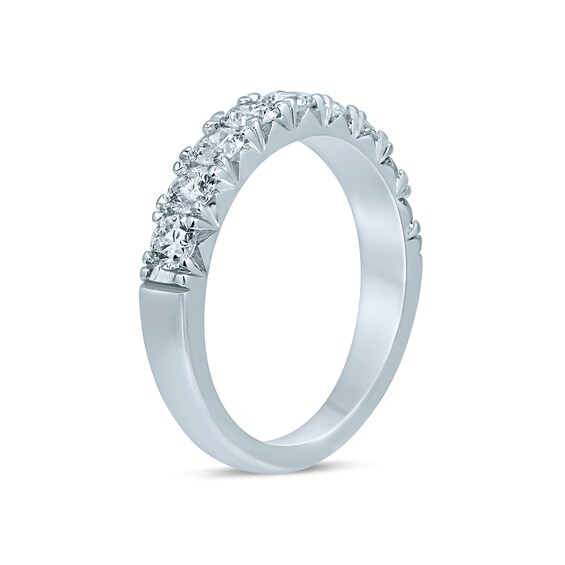 1 CT. T.w. Diamond Nine Stone Anniversary Band in 14K White Gold
