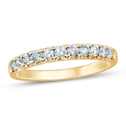 1/2 CT. T.W. Diamond Eleven Stone Anniversary Band in 14K Gold