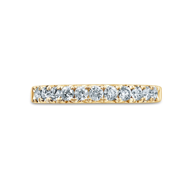 Main Image 3 of 1/2 CT. T.W. Diamond Eleven Stone Anniversary Band in 14K Gold