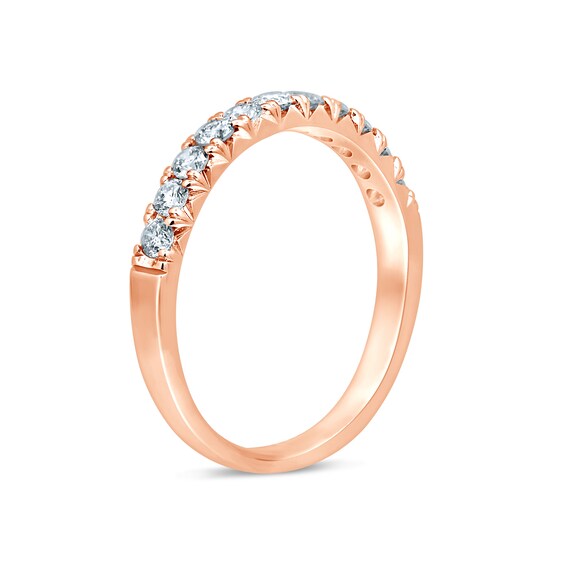 1/2 CT. T.w. Diamond Eleven Stone Anniversary Band in 14K Rose Gold