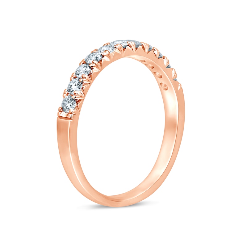 Main Image 2 of 1/2 CT. T.W. Diamond Eleven Stone Anniversary Band in 14K Rose Gold