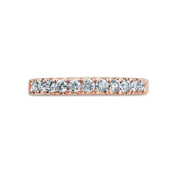 1/2 CT. T.w. Diamond Eleven Stone Anniversary Band in 14K Rose Gold
