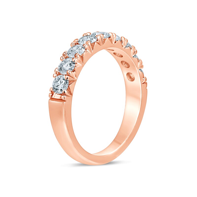 Main Image 2 of 1 CT. T.W. Diamond Nine Stone Anniversary Band in 14K Rose Gold