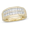 Thumbnail Image 1 of 3/4 CT. T.W. Diamond Double Row Wedding Band in 10K Gold