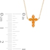 Thumbnail Image 2 of Citrine Mini Cross Necklace in 10K Gold