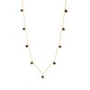 Thumbnail Image 1 of 3.0mm Blue Sapphire Bezel-Set Nine Stone Station Necklace in 10K Gold