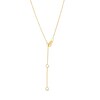 Thumbnail Image 3 of 3.0mm Blue Sapphire Bezel-Set Nine Stone Station Necklace in 10K Gold