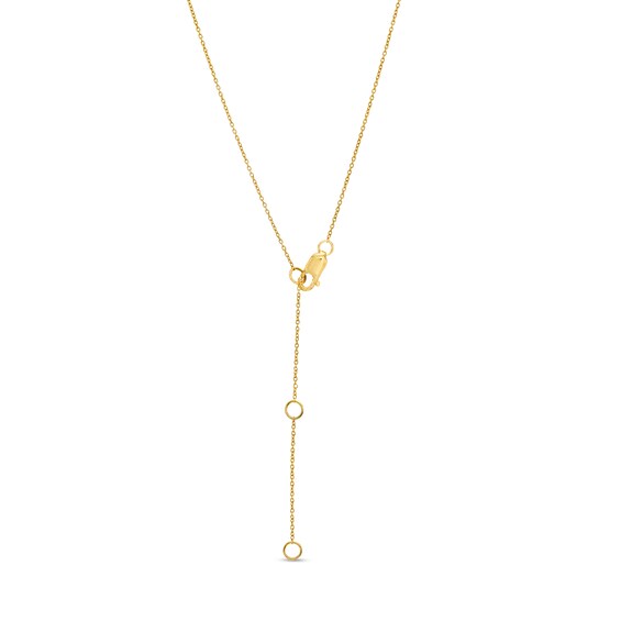 3.0mm Blue Sapphire Bezel-Set Nine Stone Station Necklace in 10K Gold