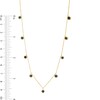 Thumbnail Image 4 of 3.0mm Blue Sapphire Bezel-Set Nine Stone Station Necklace in 10K Gold