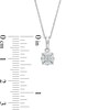 Thumbnail Image 3 of 1/6 CT. T.W. Baguette and Round Diamond Frame Pendant in 10K White Gold