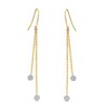 Thumbnail Image 1 of 1/6 CT. T.W. Diamond Circle Drop Earrings in 10K Gold
