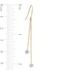 Thumbnail Image 3 of 1/6 CT. T.W. Diamond Circle Drop Earrings in 10K Gold
