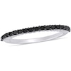 Thumbnail Image 1 of 1/5 CT. T.W. Black Enhanced Diamond Anniversary Band in 10K White Gold