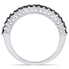 Thumbnail Image 5 of 1/5 CT. T.W. Black Enhanced Diamond Anniversary Band in 10K White Gold