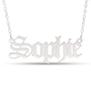 Thumbnail Image 0 of Gothic-Style Name Necklace in Sterling Silver (1 Line)