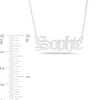 Thumbnail Image 2 of Gothic-Style Name Necklace in Sterling Silver (1 Line)