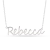 Thumbnail Image 1 of Cursive Name Necklace in Sterling Silver (1 Line)