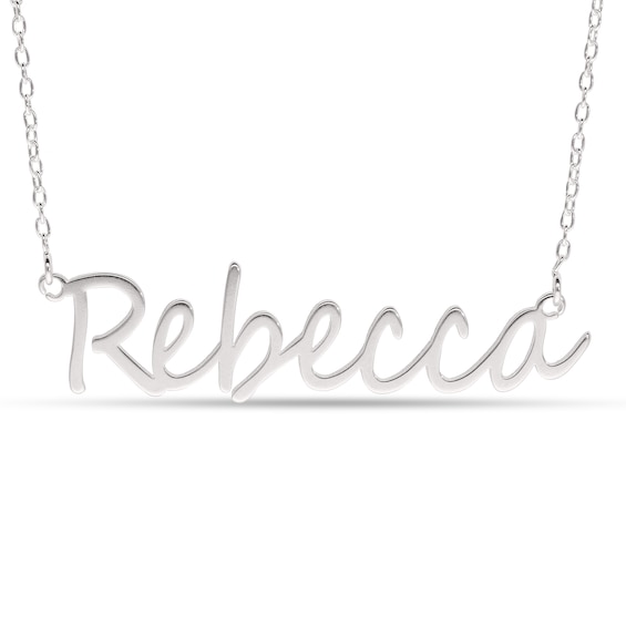 Cursive Name Necklace in Sterling Silver (1 Line)