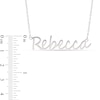 Thumbnail Image 2 of Cursive Name Necklace in Sterling Silver (1 Line)