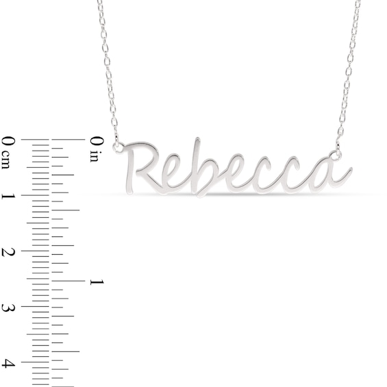Cursive Name Necklace in Sterling Silver (1 Line)