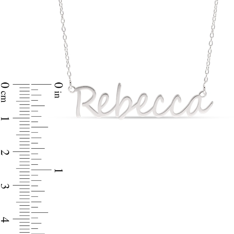 Cursive Name Necklace in Sterling Silver (1 Line)