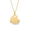 Thumbnail Image 1 of 1/15 CT. T.W. Diamond Tilted Heart Pendant in 10K Gold