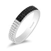 Thumbnail Image 1 of Enchanted Disney Villains Cruella De Vil 1/2 CT. T.W. Black and White Diamond Split Band in 14K White Gold