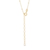 Thumbnail Image 3 of 3.0-5.0mm Freshwater Cultured Pearl Heart Outline Drop Necklace in Sterling Silver with 18K Gold Plate