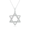 Thumbnail Image 0 of Diamond Accent Star of David Vintage-Style Pendant in Sterling Silver