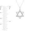 Thumbnail Image 1 of Diamond Accent Star of David Vintage-Style Pendant in Sterling Silver