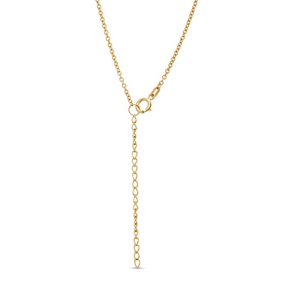 Blue Sapphire and Beaded Alternating Bar Necklace in 10K Gold