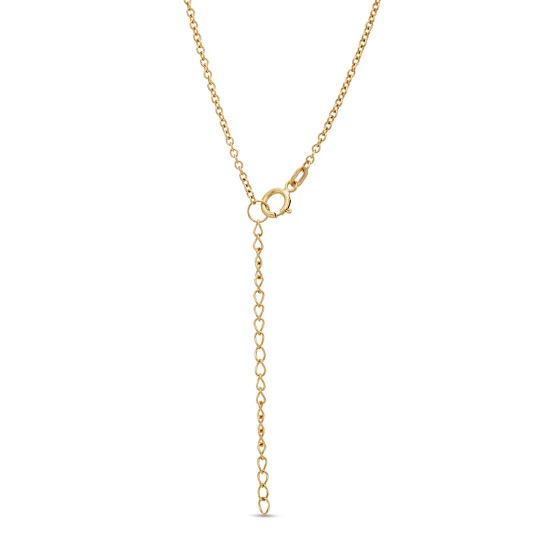 Main Image 3 of Blue Sapphire and Beaded Alternating Bar Necklace in 10K Gold