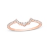 Thumbnail Image 1 of 1/6 CT. T.W. Diamond Contour Anniversary Band in 10K Rose Gold