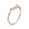 Thumbnail Image 3 of 1/6 CT. T.W. Diamond Contour Anniversary Band in 10K Rose Gold