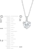 Thumbnail Image 3 of 6.0mm White Topaz and Diamond Accent Drop Pendant in 10K White Gold