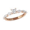 Thumbnail Image 0 of 1-5/8 CT. T.W. Princess-Cut and Marquise Diamond Engagement Ring in 14K Rose Gold